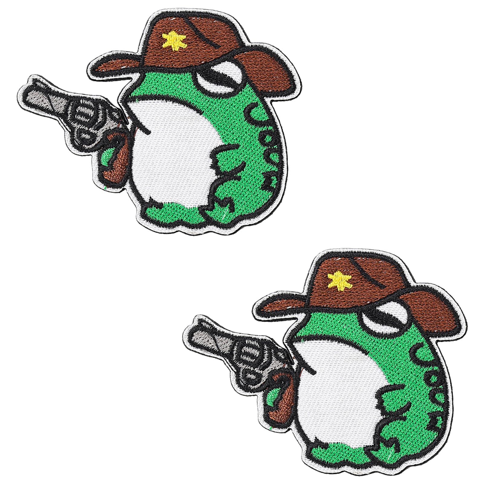 carotoe 2Pcs Animal Embroidered Sew on Patches Sew on Fabric Embroidery Appliques for Jackets Jeans Hat Bag Clothing Repair on Patches