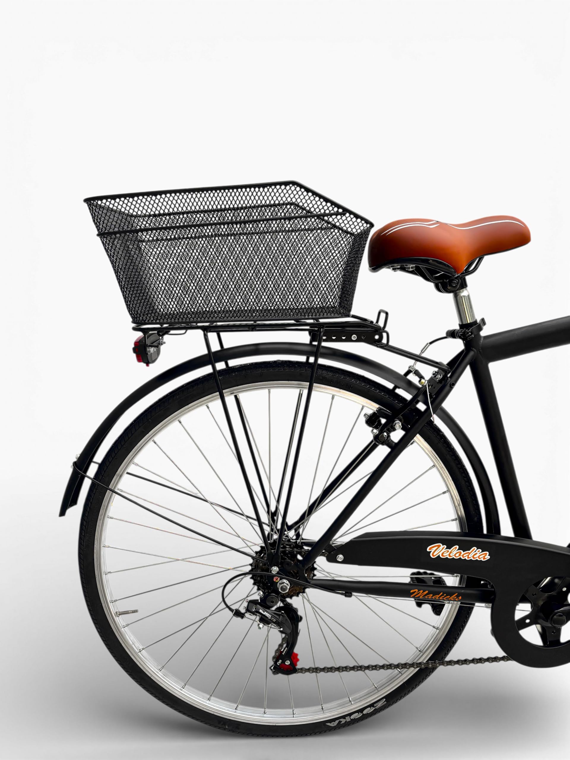 Bicicletta Uomo 28" Passeggio Nero Vintage Velodia · Bici da Città con Cambio Shimano · Comoda e Robusta · Perfetta per Spostamenti Quotidiani e Tempo Libero · Stile Retrò Elegante