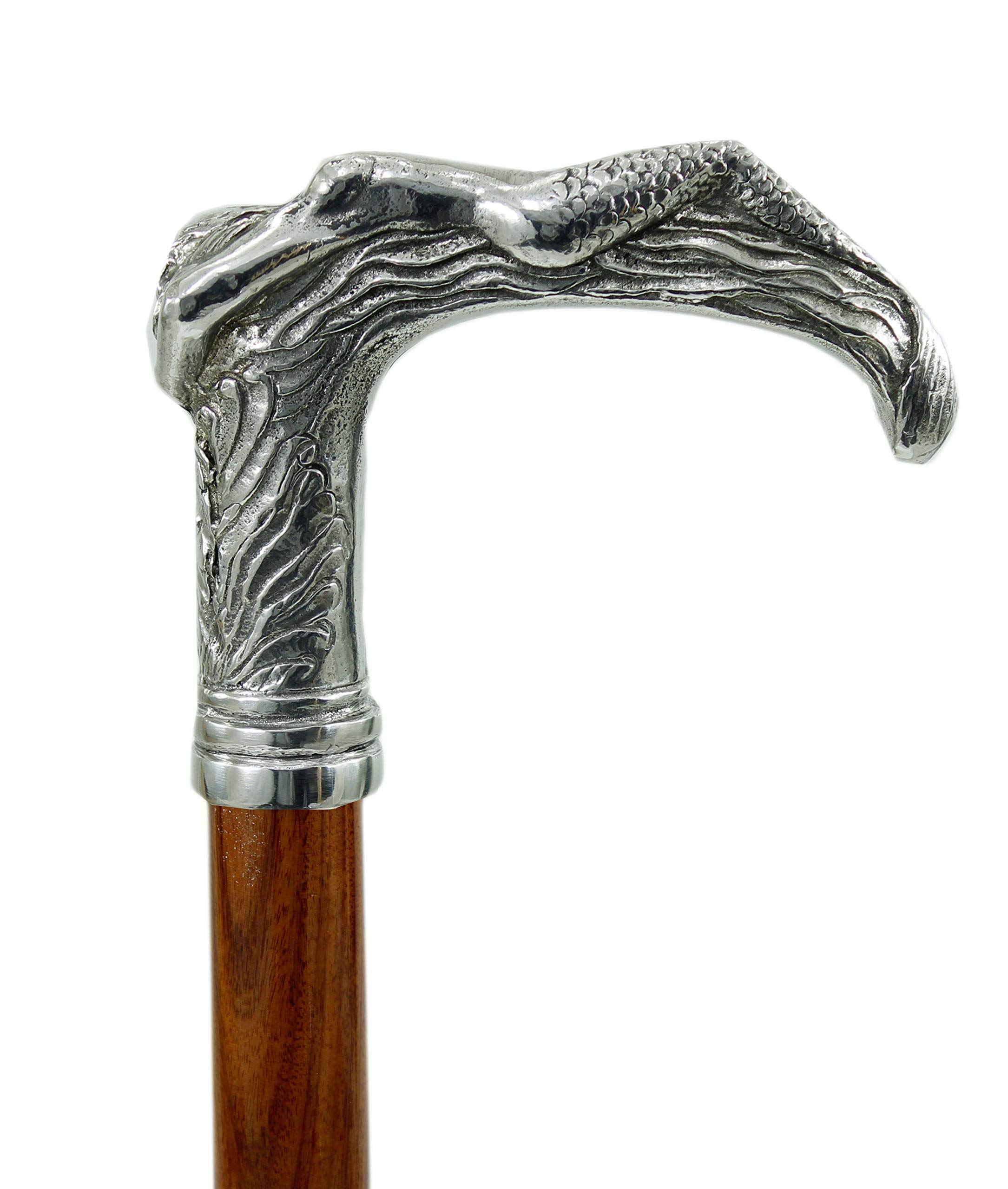 CAVAGNINI, Bastón de paseo para caminar, personalizable Made in Italy (sirena)