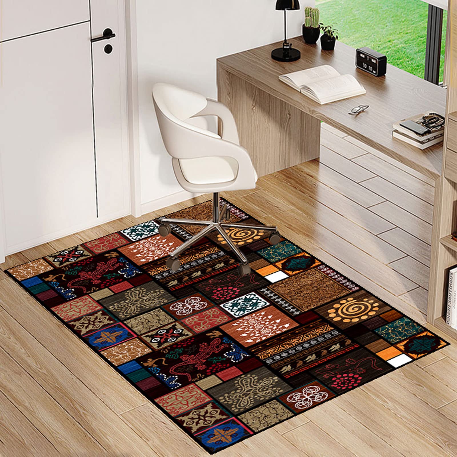 Single tree forest Chair Mat For Hardwood Floors,Office Chair Carpet，Multi-Purpose Floor Protectors For Rolling Chairs，Area Rug，anti-skidding And Stop Noise,Available In A Variety Of Colors And Sizes — image 1