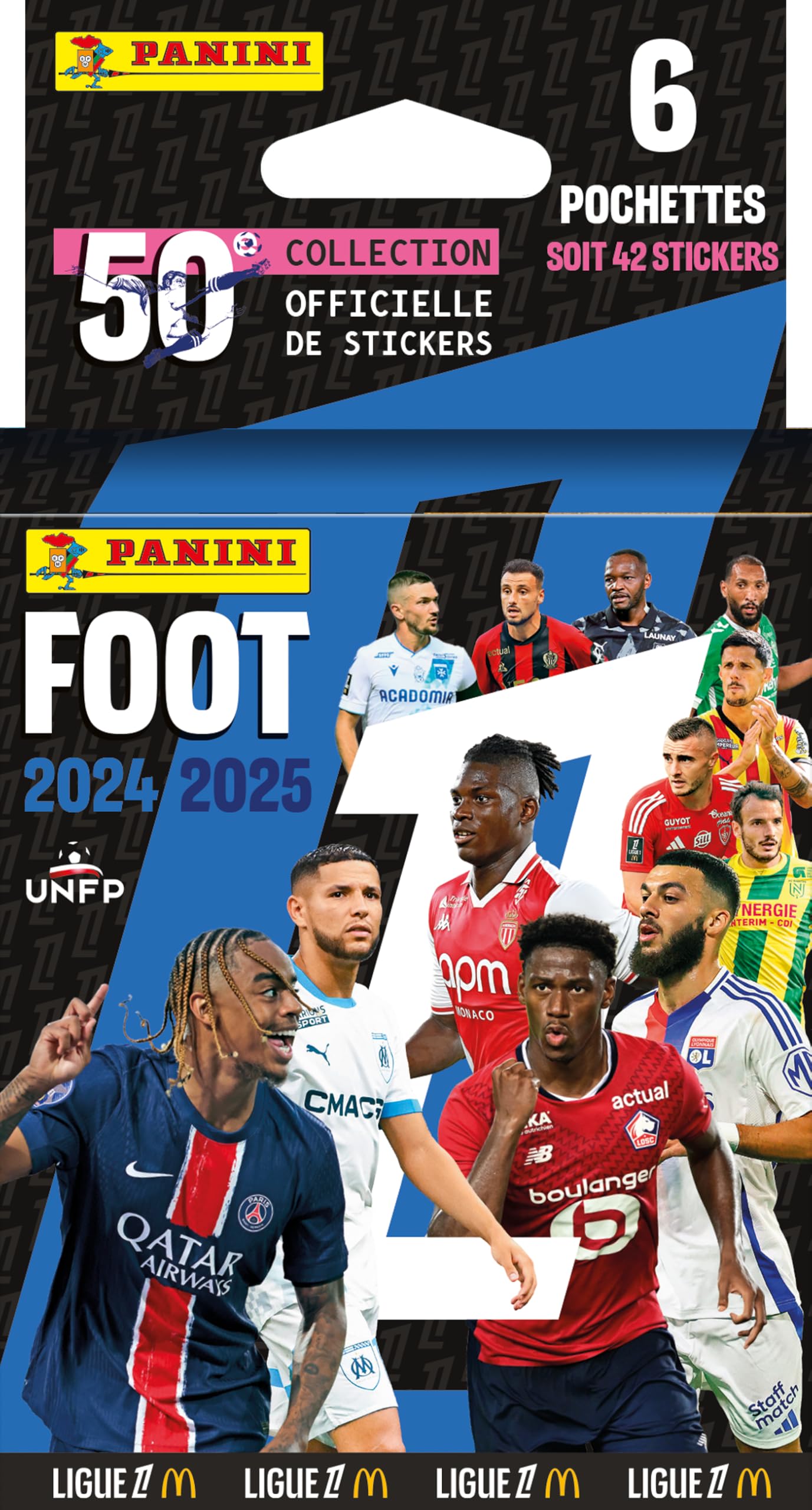 PANINI Football 2024-2025 Ligue 1 McDonald's Blister Pack of 6 Packs of 7 Stickers