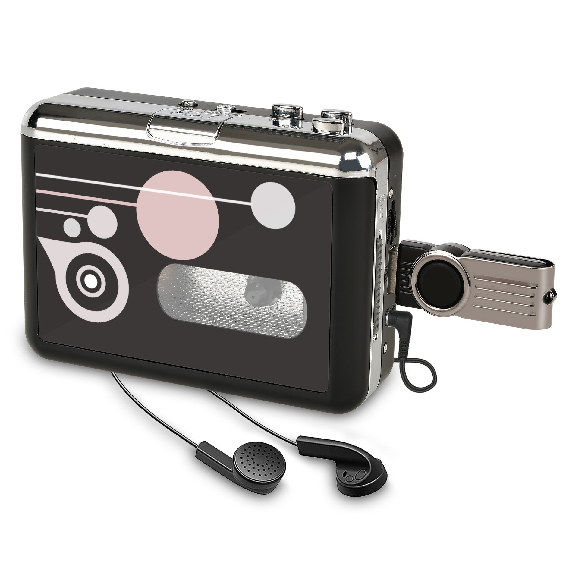 Microware Old Cassette Tape to MP3 Converter (EZCAP231 - Silver USB)