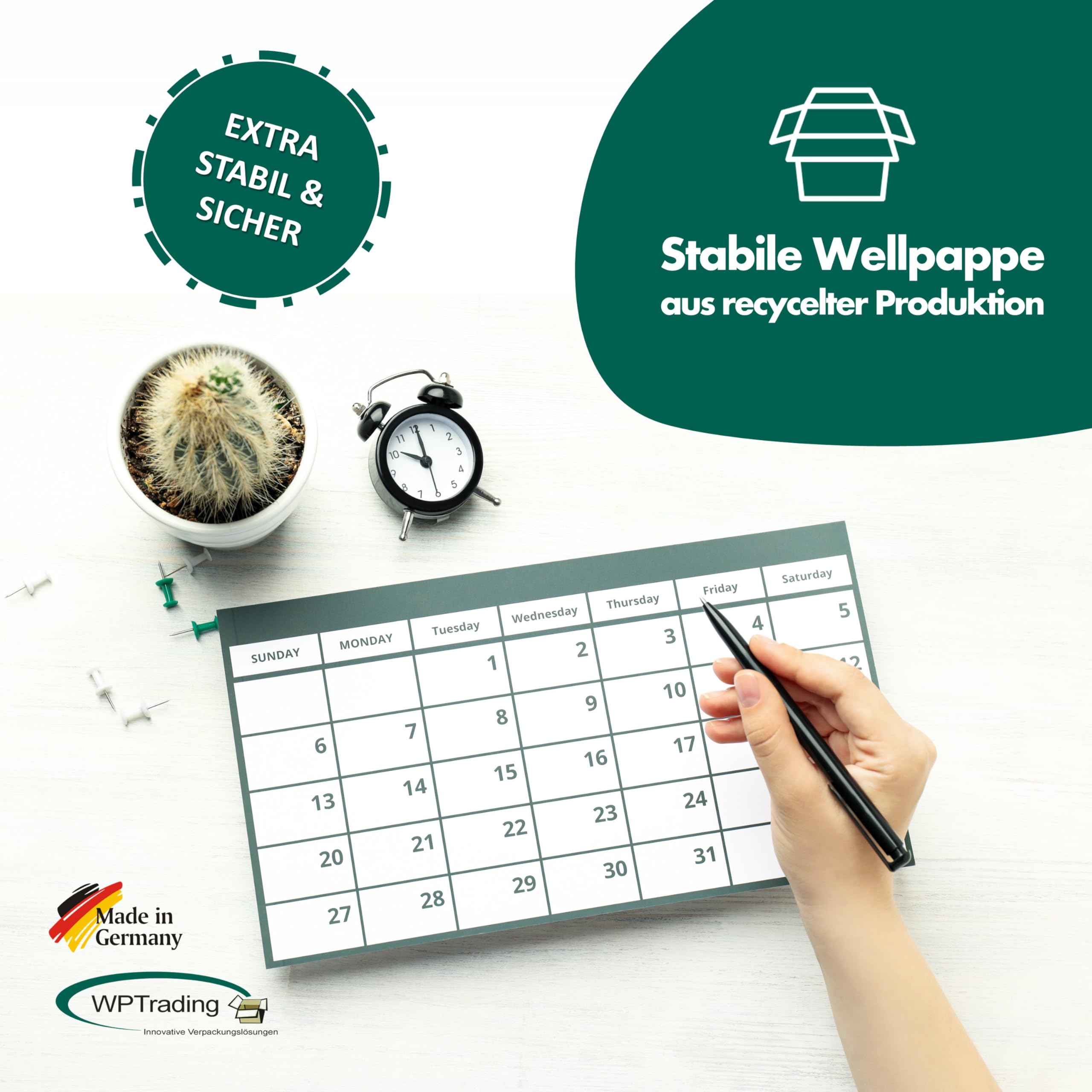 25 Stück Wellpappe Kalenderverpackung DIN A2 665 x 490 mm (SW990) selbstklebend Braun - Pappe Versandtaschen aus Karton für Kalender & Bilder - Warensendung Versand Verpackung reißfest