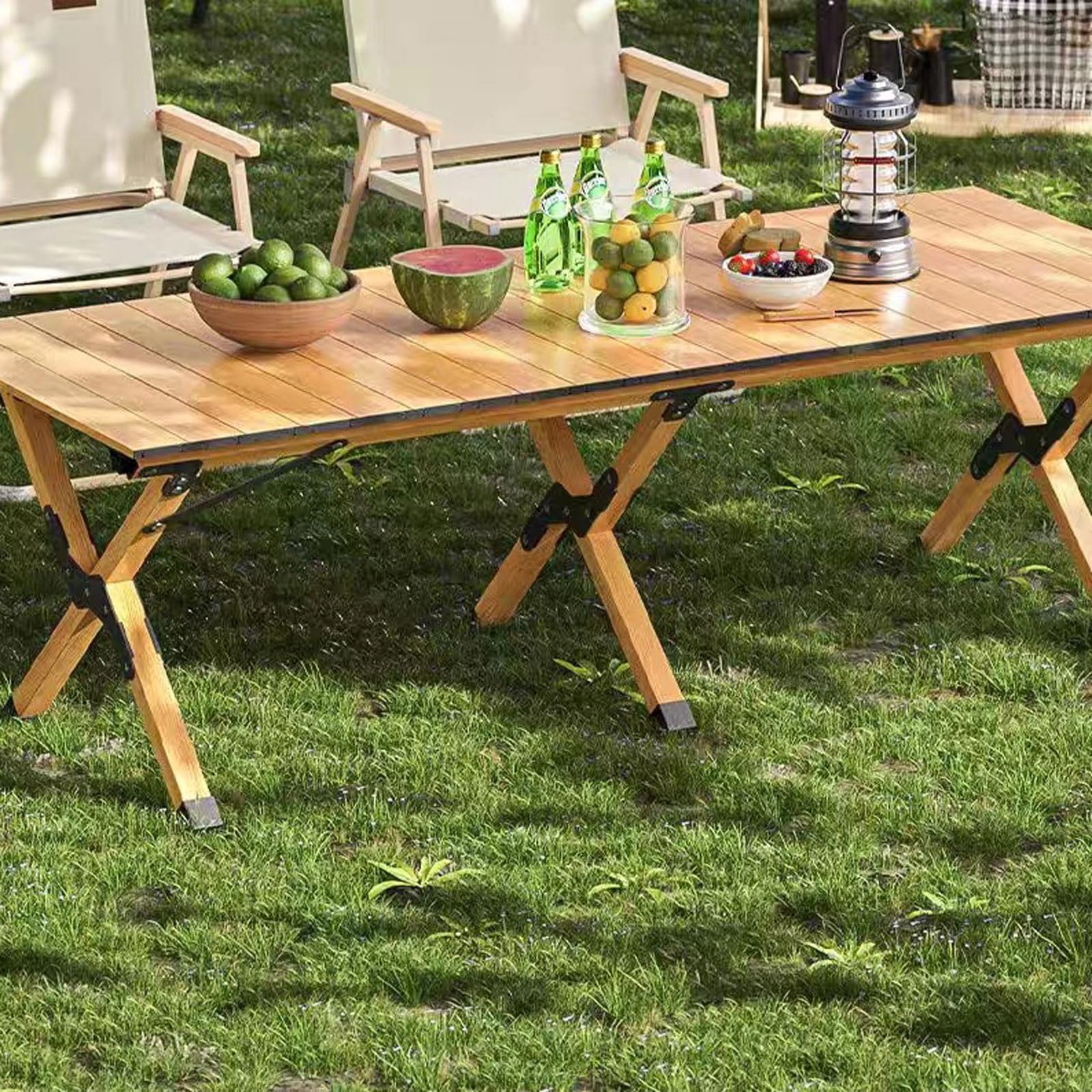 Tavolo da campeggio da picnic,Pieghevole Tavolo Da Campeggio Acciaio Al Carbonio,Tavoli Da Campeggio Con Roll -up,Tavolo tavolino pieghevole con borsa per il trasporto,per picnic Camp Backyard BBQ