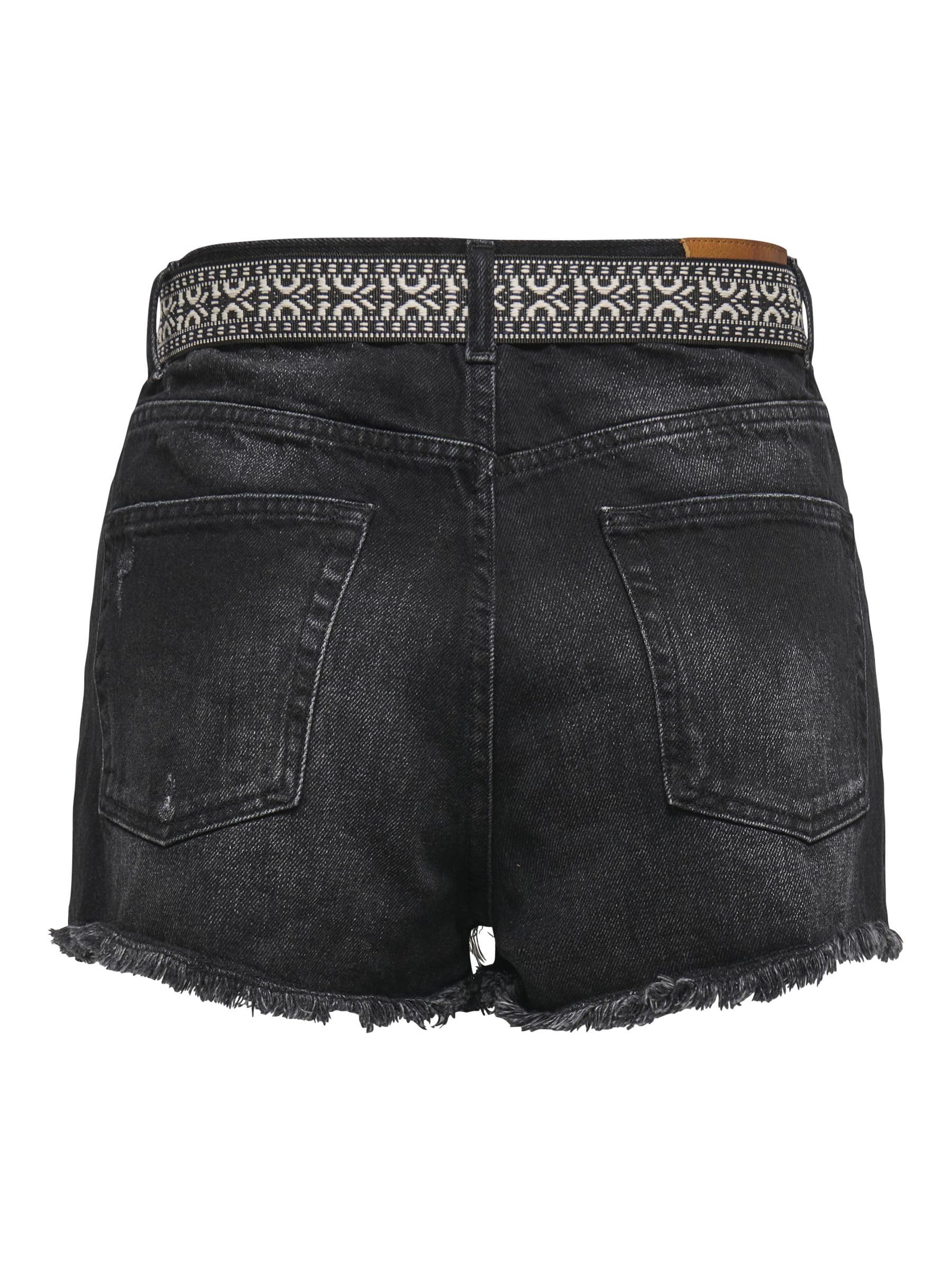 ONLY Denim Shorts ONLROBYN Extra High Waist Straight Fit Denim Shorts