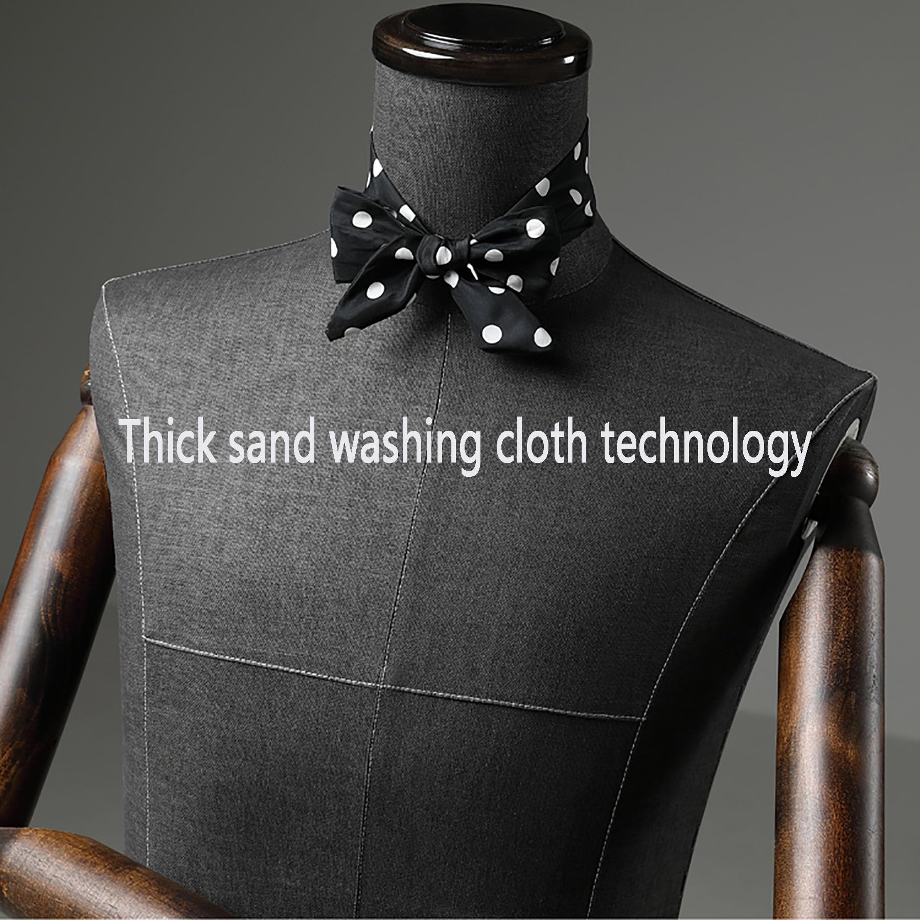 Torso Manichino da Banco Maschile, Espositore per Abbigliamento Manichino Senza Testa, con Braccia e Torso Manichino con Base in Legno per Maglioni, Magliette, Camicie,Black b2