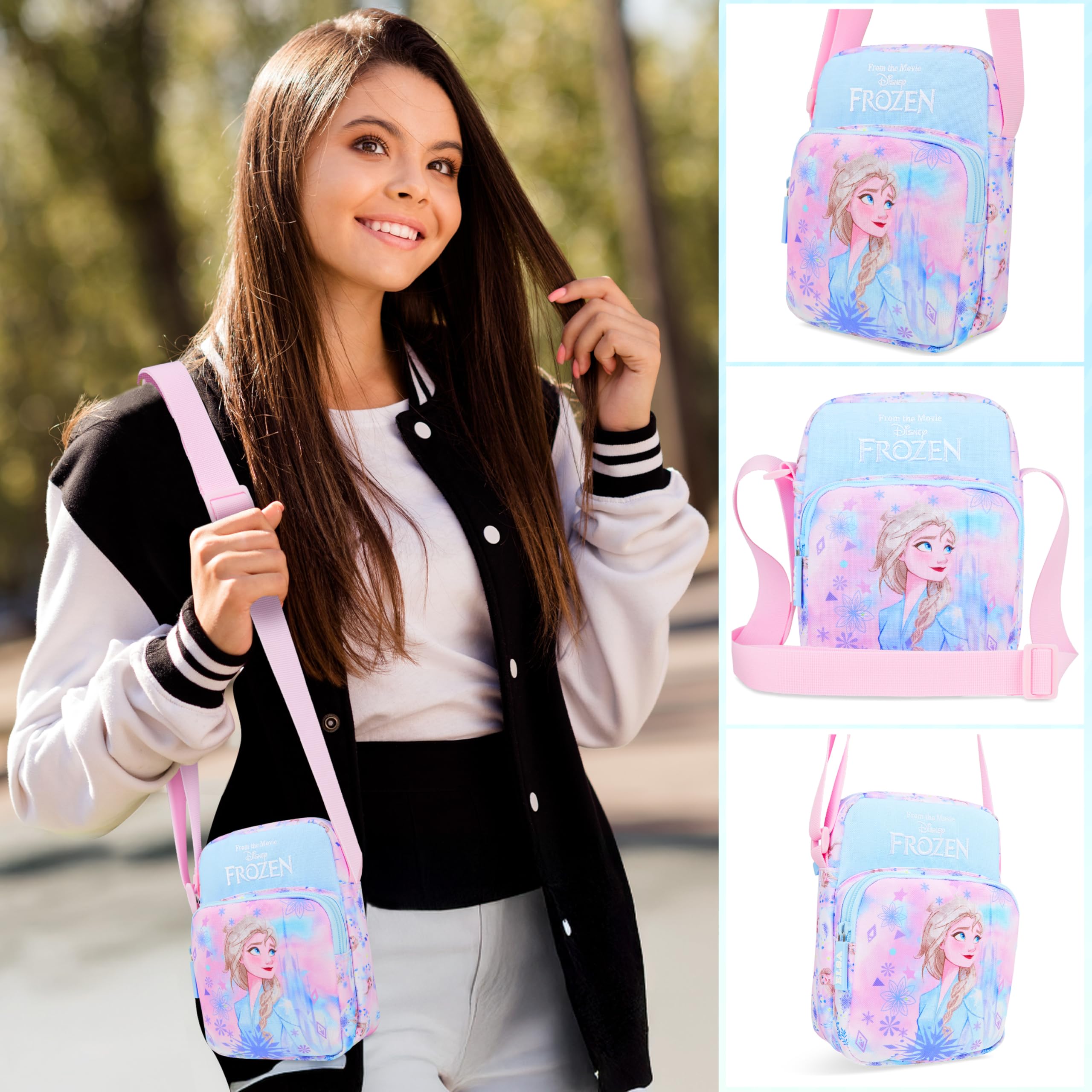 Disney Stitch Torba na ramię Dziewczyna z regulowanym paskiem Torba na telefon dla dziewczynek na pieniądze Idealna na wyjścia i wakacje Pomysły na prezent