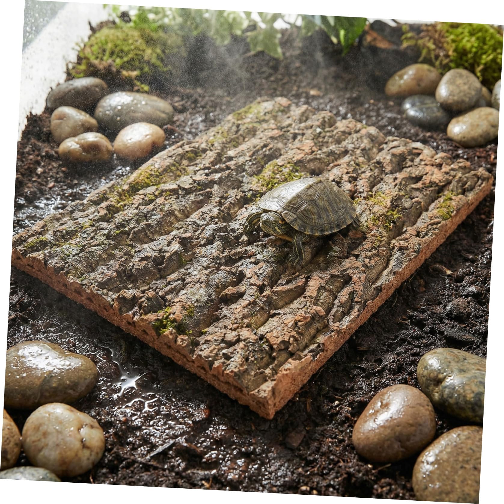 3 Sztuki Częściowy Naturalnych Paneli Korkowych Do Terrarium Teksturowana Do Wspinaczki dla Gadów Idealna Dekoracja i dla Kameleona i Gekona