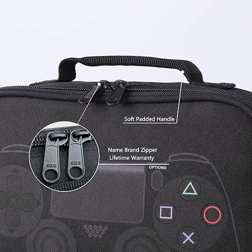 Miniatura 3 de MORIOX Lonchera con diseño de videojuegos para niños, bolsa con aislamiento suave para niños, niñas, adolescentes, para la escuela, picnic,