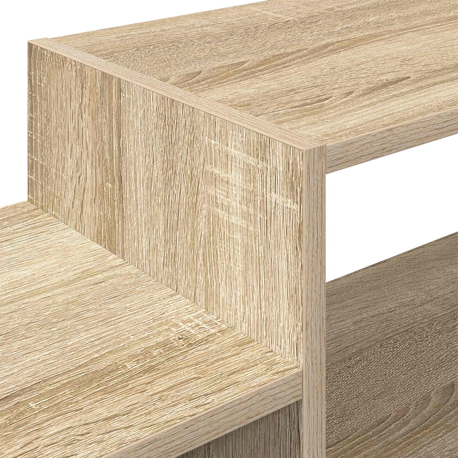 Gecheer Wandmontierter TV-Schrank Wandhalterung Sonoma-Eiche, Moderne TV Lowboard Fernsehschrank für Home-Cinema Gamerzimmer Wohnungen Büro8006015