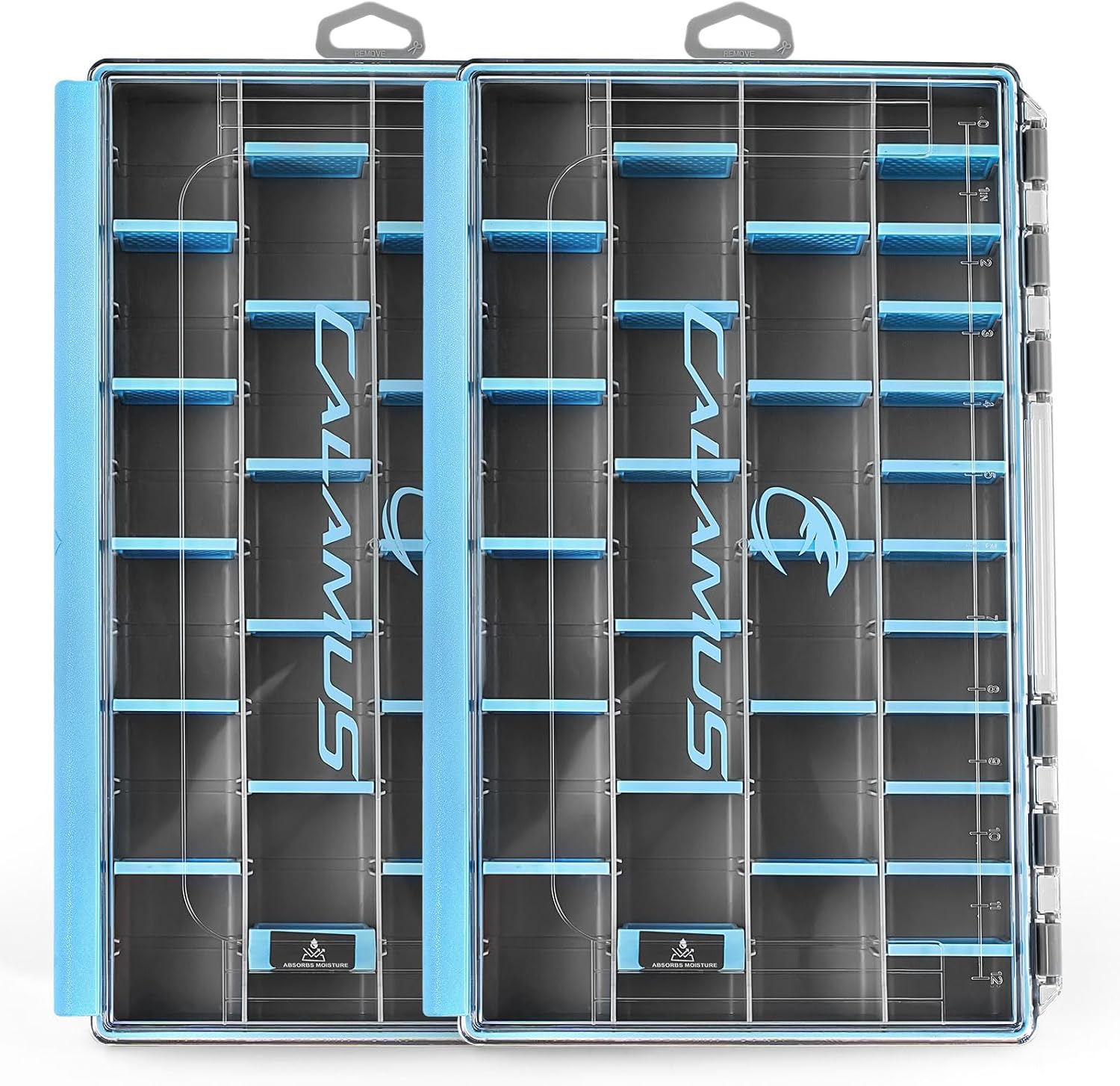 Calamus DryVault Waterproof Tackle Box, Sturdy 3700 Tackle Trays, Fishing Tackle Box Organizer With Removable Dividers, Lure Box and Terminal Tackle Storage