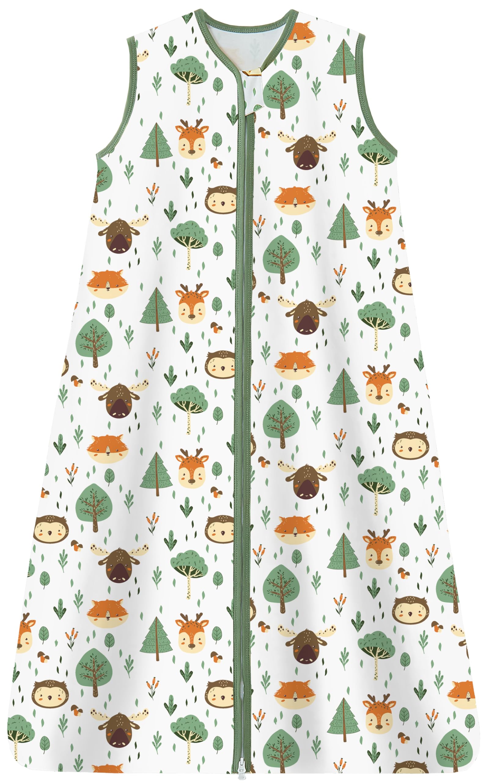Chilsuessy 2er Pack Sommerschlafsack 1 Tog Baby Schlafsack Kleine Kinder Schlafanzug ohne Ärmel für Sommer und Frühling 100% Baumwolle