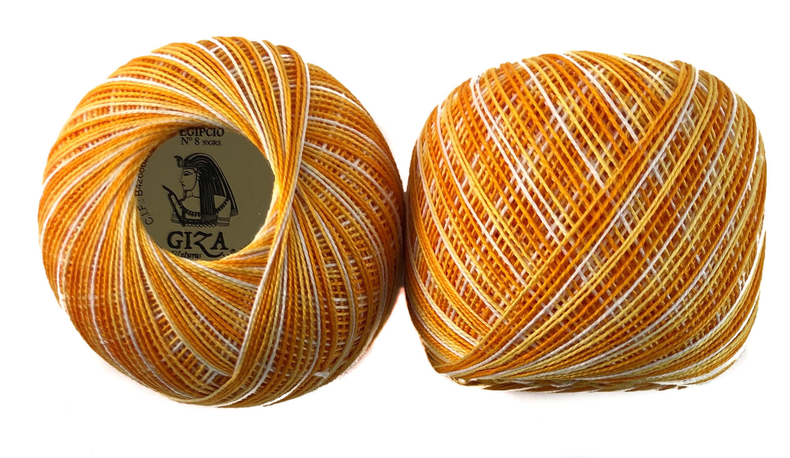 Blue Orange per uncinetto, di cotone, ricao Tatting-Goitolo di filo