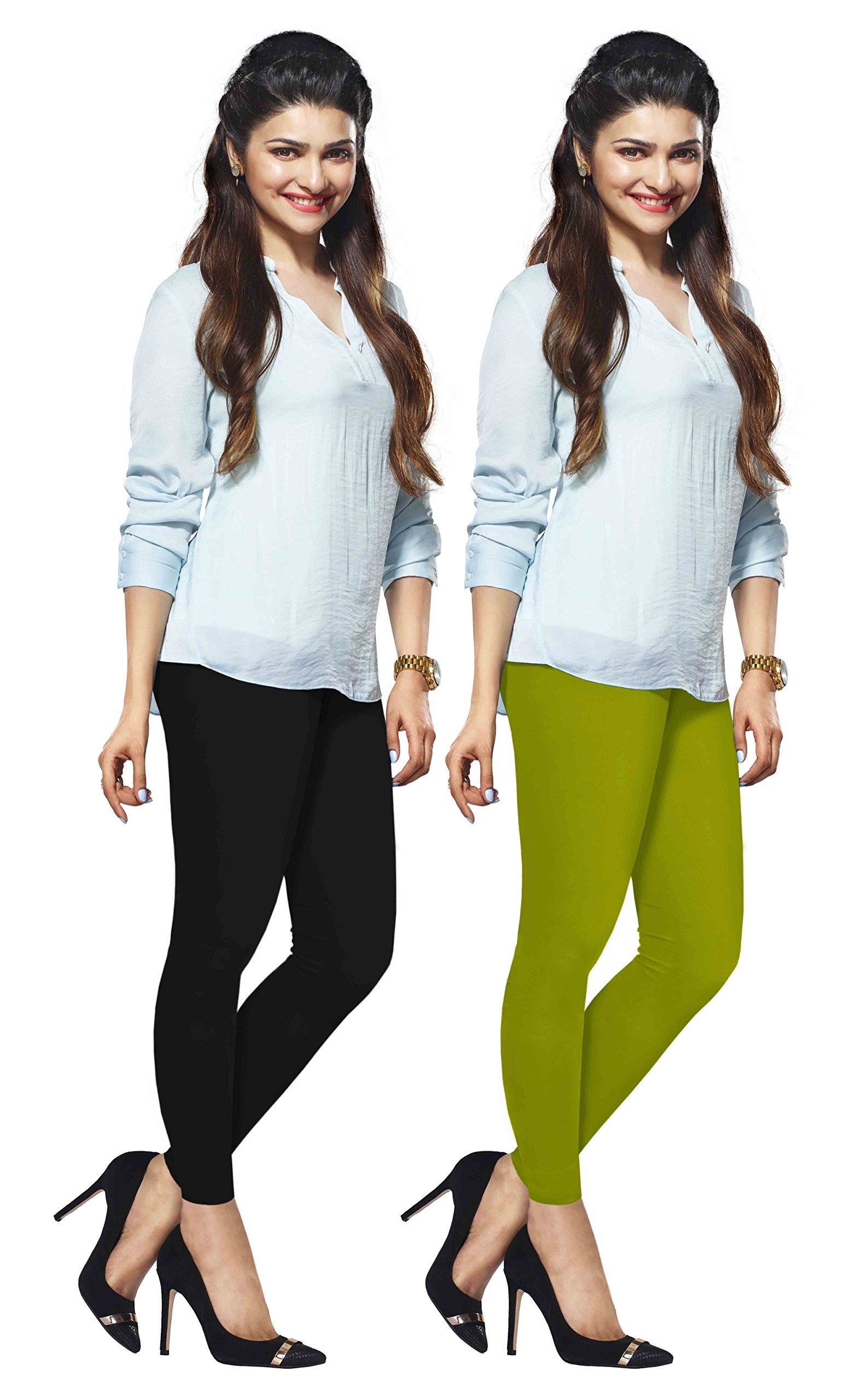lux lyra Ankle Length Leggings, Pack of 2-picture-38