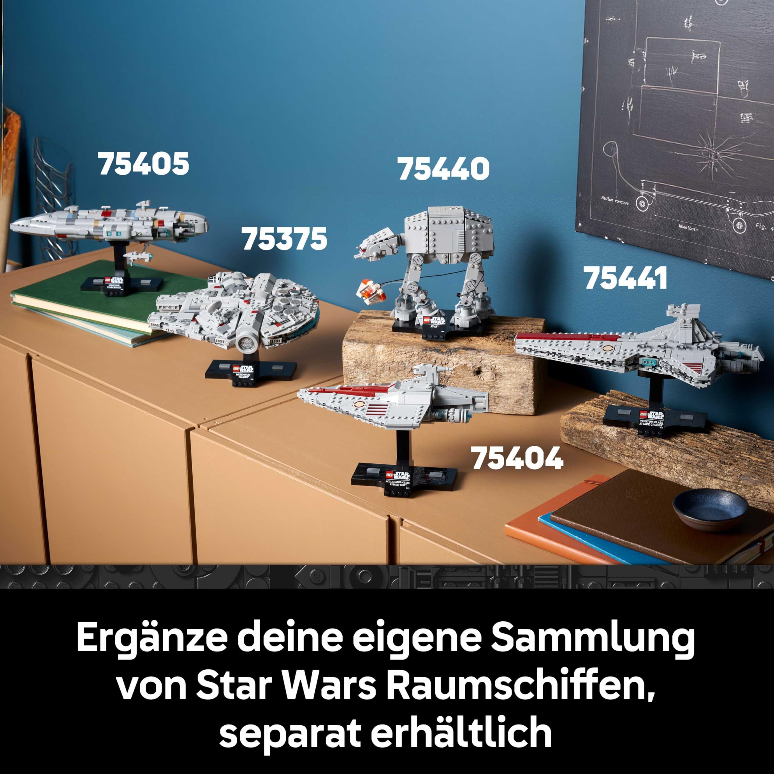 LEGO Star Wars 75441 Angriffskreuzer der Venator-Klasse - Modellbau-Set des republikanischen Kriegsschiffs für Erwachsene - Deko für Wohnzimmer & Regal - Geschenk für Fans von Die Rache der Sith