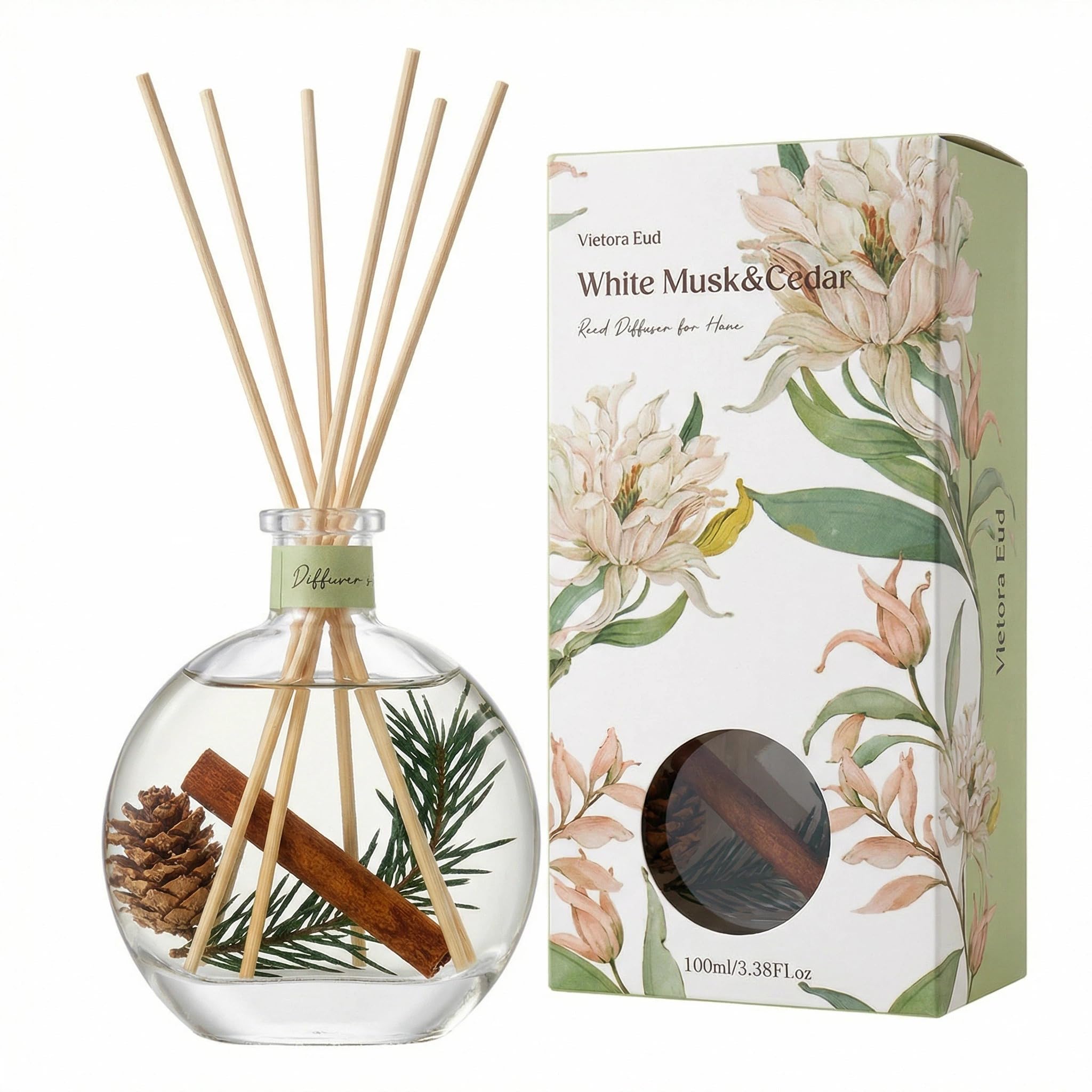 Cedar Wood White Musk Essential Oil Reed Diffuser for Home Office Luxury Hotel Collection Diffuser Oil Inspired by