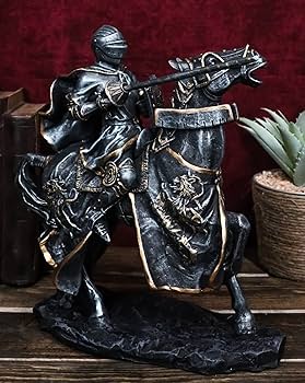 中世騎士ブロンズ像置物 騎士像 オブジェ 彫像 鎧 中世 ヨーロッパ 西洋風 インテリア 置物