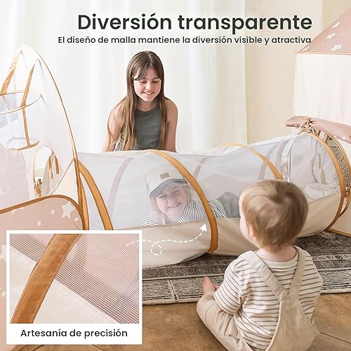 Miniatura 3 de Tiny Land Tienda de Juegos para Niños con Túnel, Tienda de Juegos Emergente con Piscinas de Pelotas para Niños Pequeños, Tienda para Bebés con Bolsa