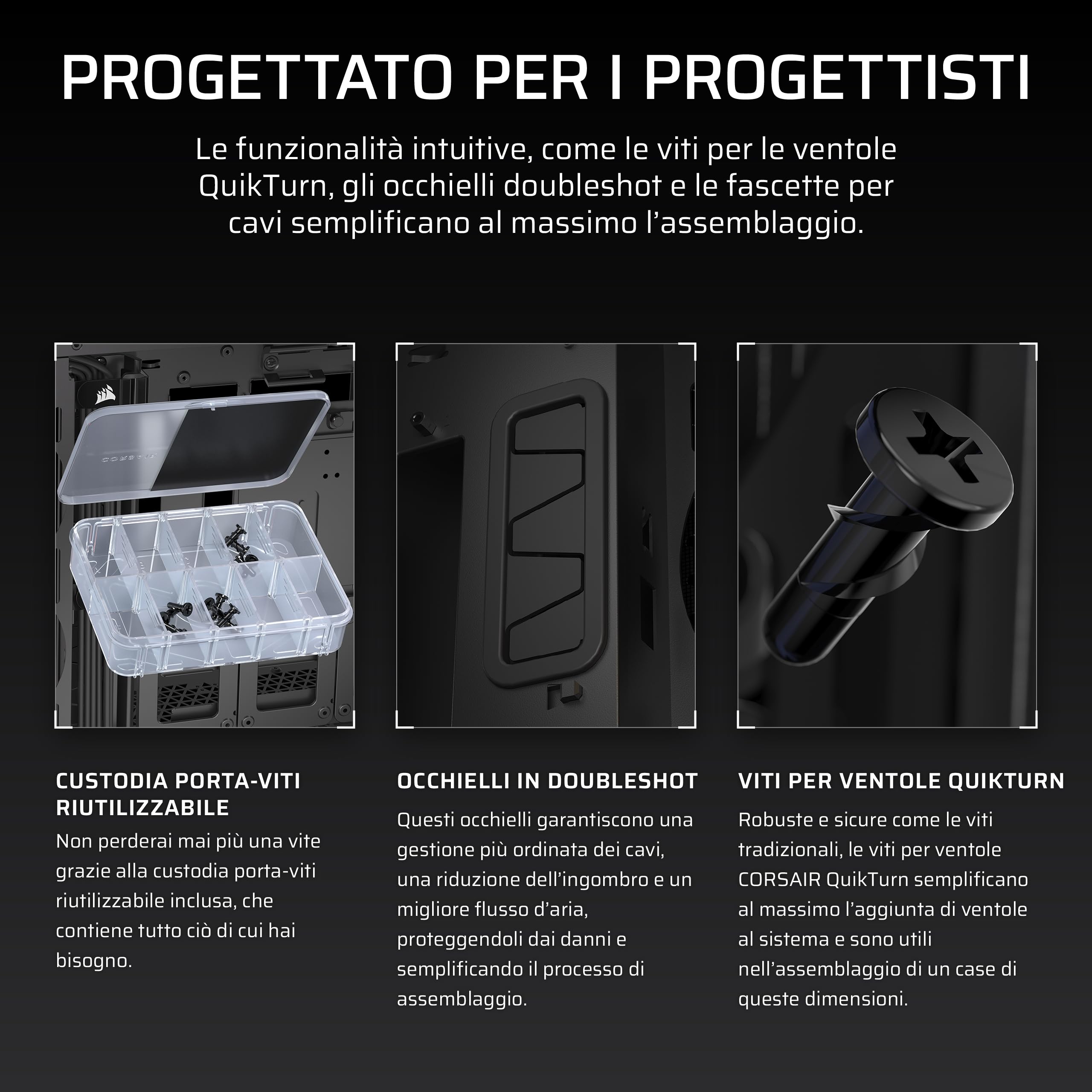 CORSAIR iCUE LINK 5000T LX RGB Mid–Tower ATX PC Case – 3 ventole LX120 RGB preinstallate, strisce luminose Aurora integrate, interni spaziosi, Hub di sistema iCUE LINK incluso – Nero