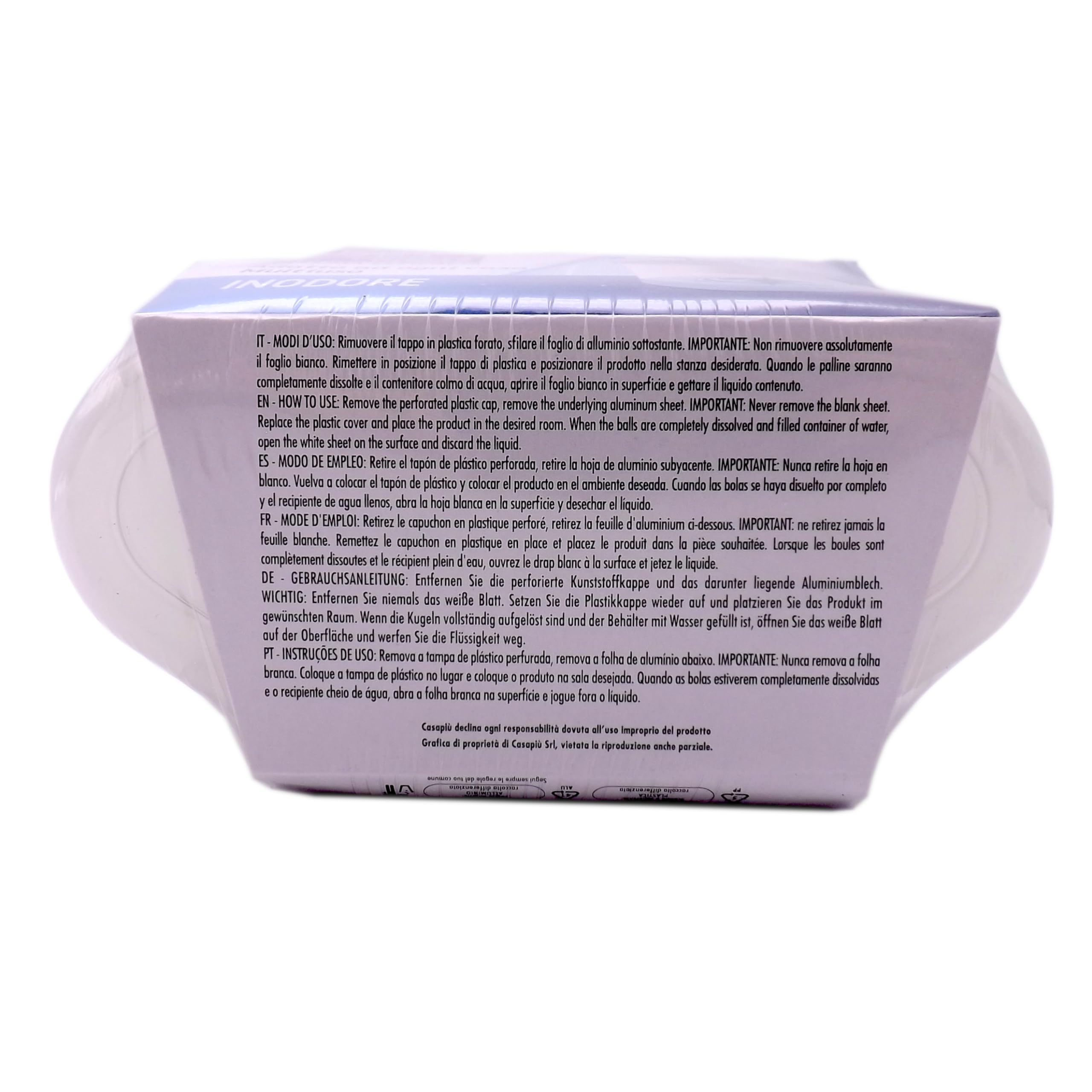 SET 12 vaschette 400ml assorbi umidità INODORE CARBONI GELSOMINO LAVANDA OCEAN VANIGLIA anti odore muffa deumidificatore sali per bagno cucina camper caravan roulotte ripostiglio dispensa armadio