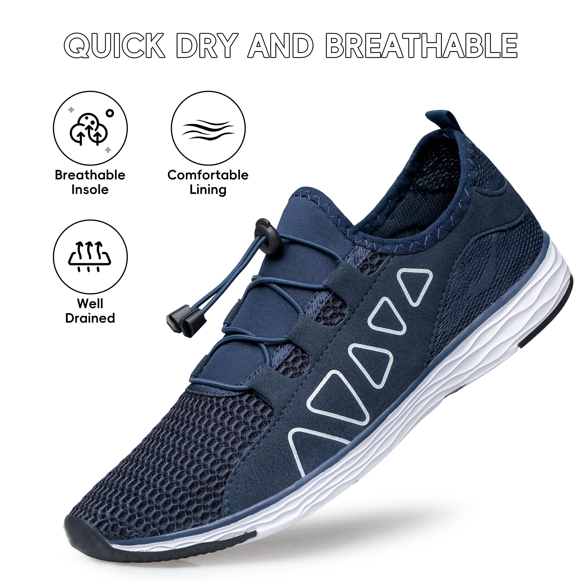 Zapatos acuáticos para hombre y mujer, de secado rápido, ligeros, unisex, para playa, deportes descalzos