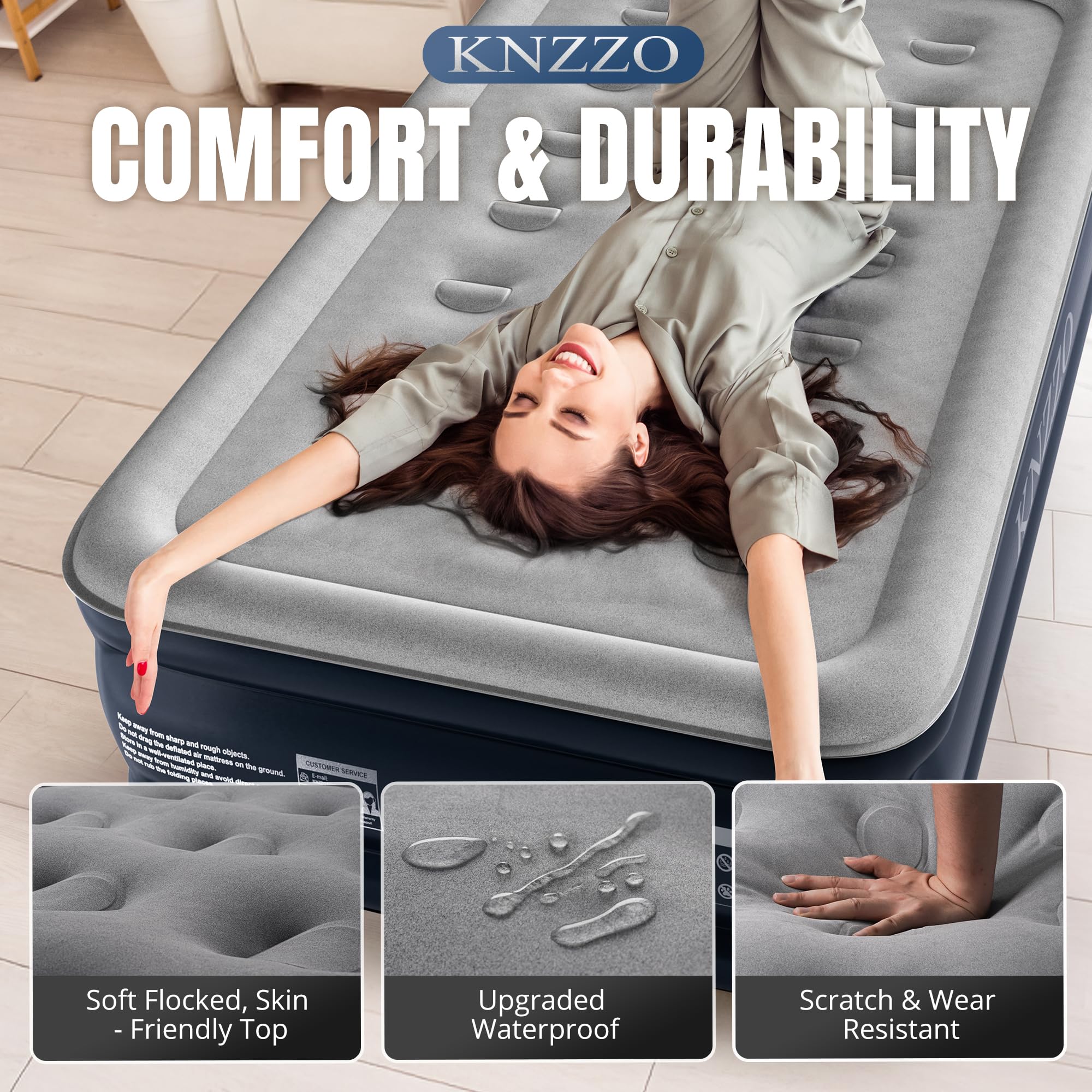 Twin Size Ozark Trail Twin Air Mattress With Pillow Pump Queen