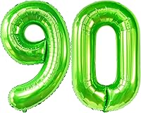 Vista 14 de KatchOn, Globo morado grande del número 90, 40 pulgadas, globos morados de 90 cumpleaños, decoraciones de cumpleaños de 90, globos de cumpleaños