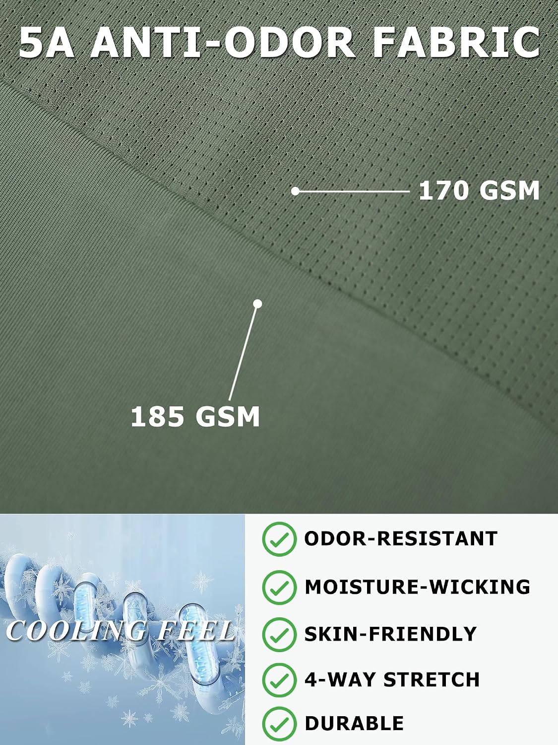 Mens Tennis Pickleball Shirts Moisture Wicking Workout Running Pinhole Stitching Deodorant T-Shirt