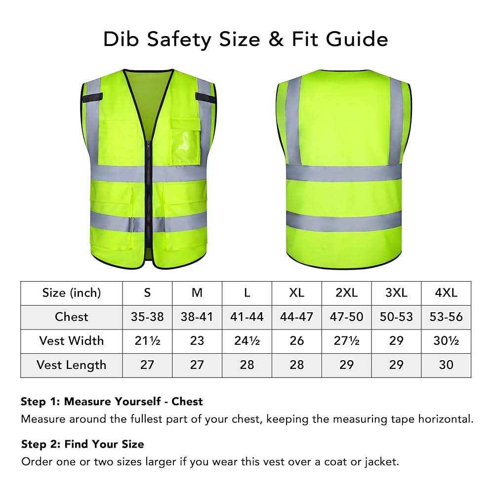Amazon.co.jp: Dib 安全ベスト 反射 ANSI クラス2 高視認性