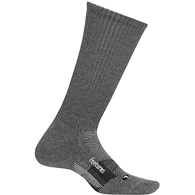 Feetures Merino 10 Cushion Crew Crew Cut Socks Shoes Gray 1