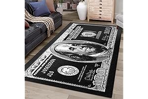 100 Dollar Bill Rug: Your Money-Themed Decor Statement