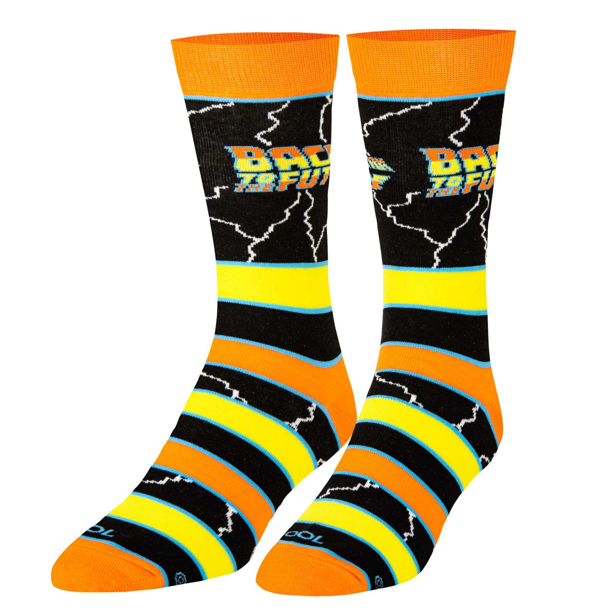 ODD SOXBack to the Future Merchandise, Men's Fun 80's Crew Socks Large, Assorted