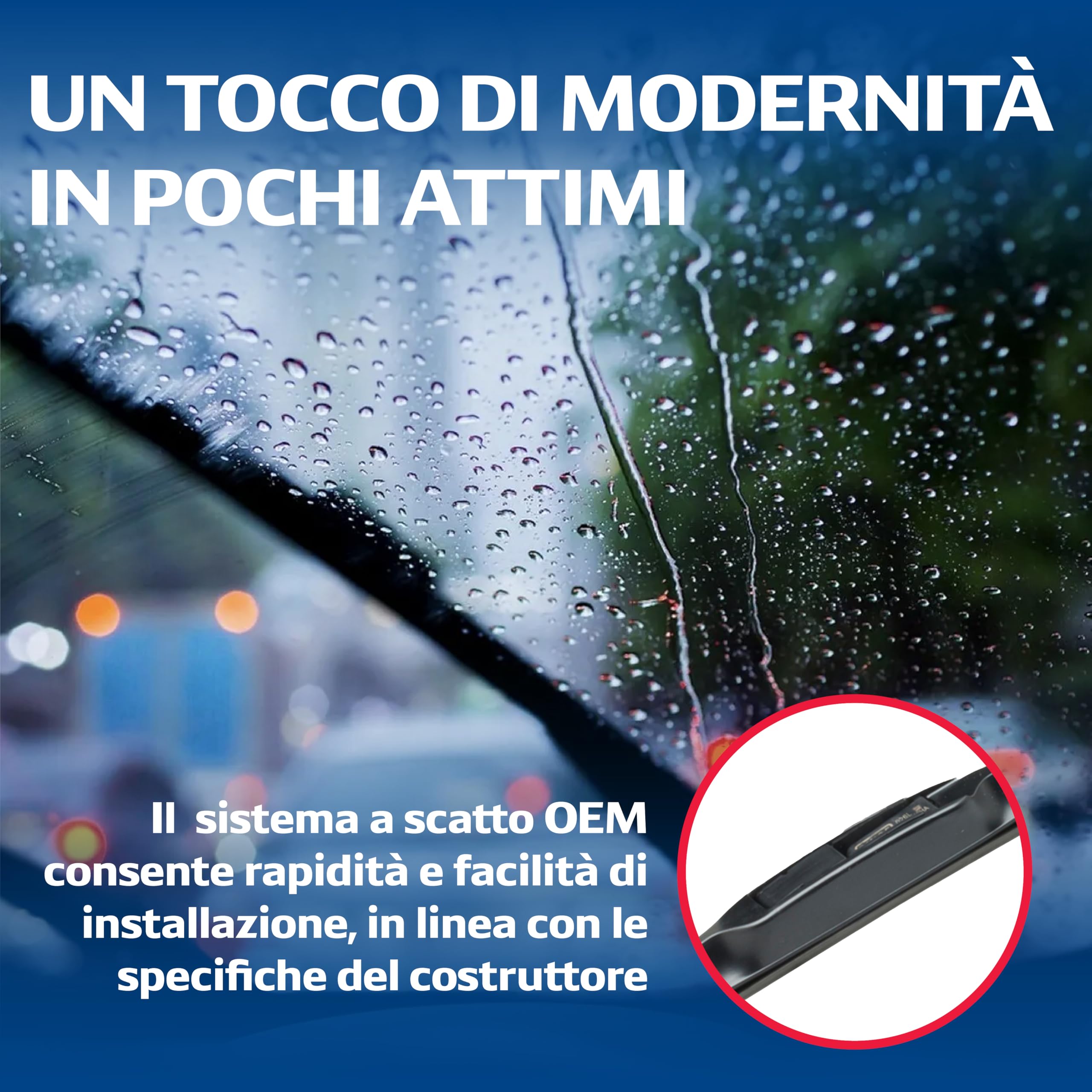 Kit Spazzole Tergicristallo Flat DENSO (DF-449) Contiene 2 Pezzi per Veicoli con Guida a Sinistra, 650/580 mm, Tergicristallo Silenzioso e Durevole con Design Aerodinamico - Qualità OE