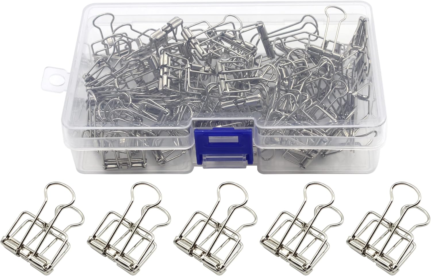 Anller 25 Pack MultiPurpose Metal Wire Binder Clip Set