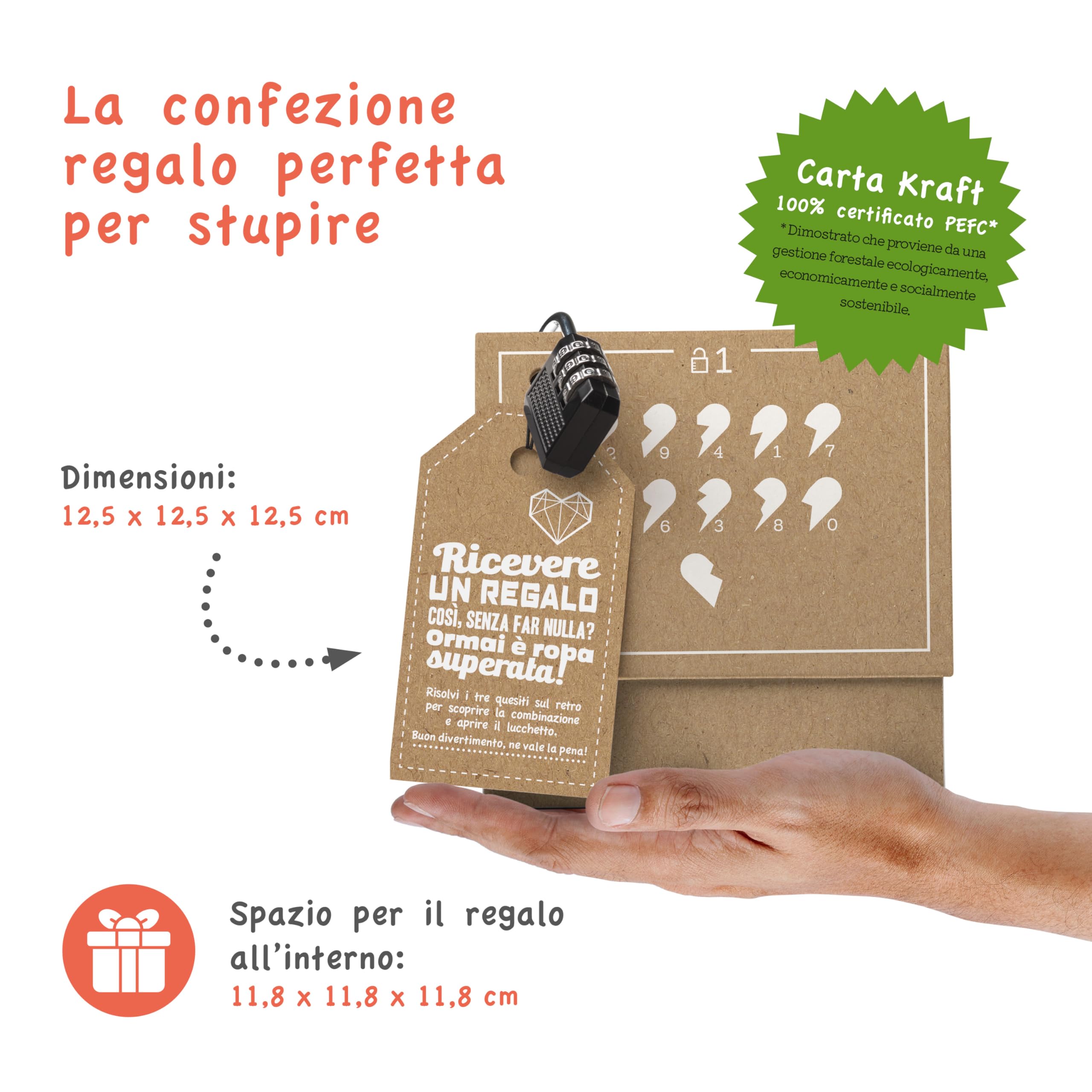 SURPRISA Confezione regalo, regalo per denaro, buoni per matrimonio, San Valentino, anniversario di matrimonio, puzzle