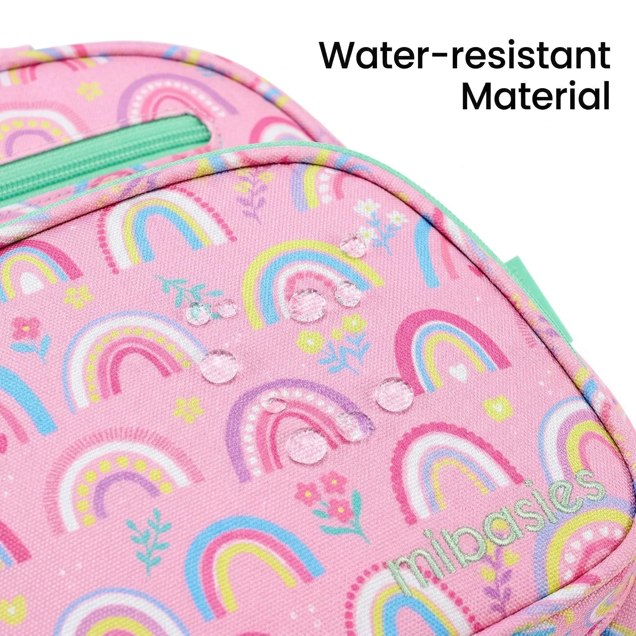 mibasies Mochila ligera para niñas, mochila para niñas para escuela primaria, Arcoíris, Niños: 15 pulgadas de alto, Niños-15 pulgadas de alto