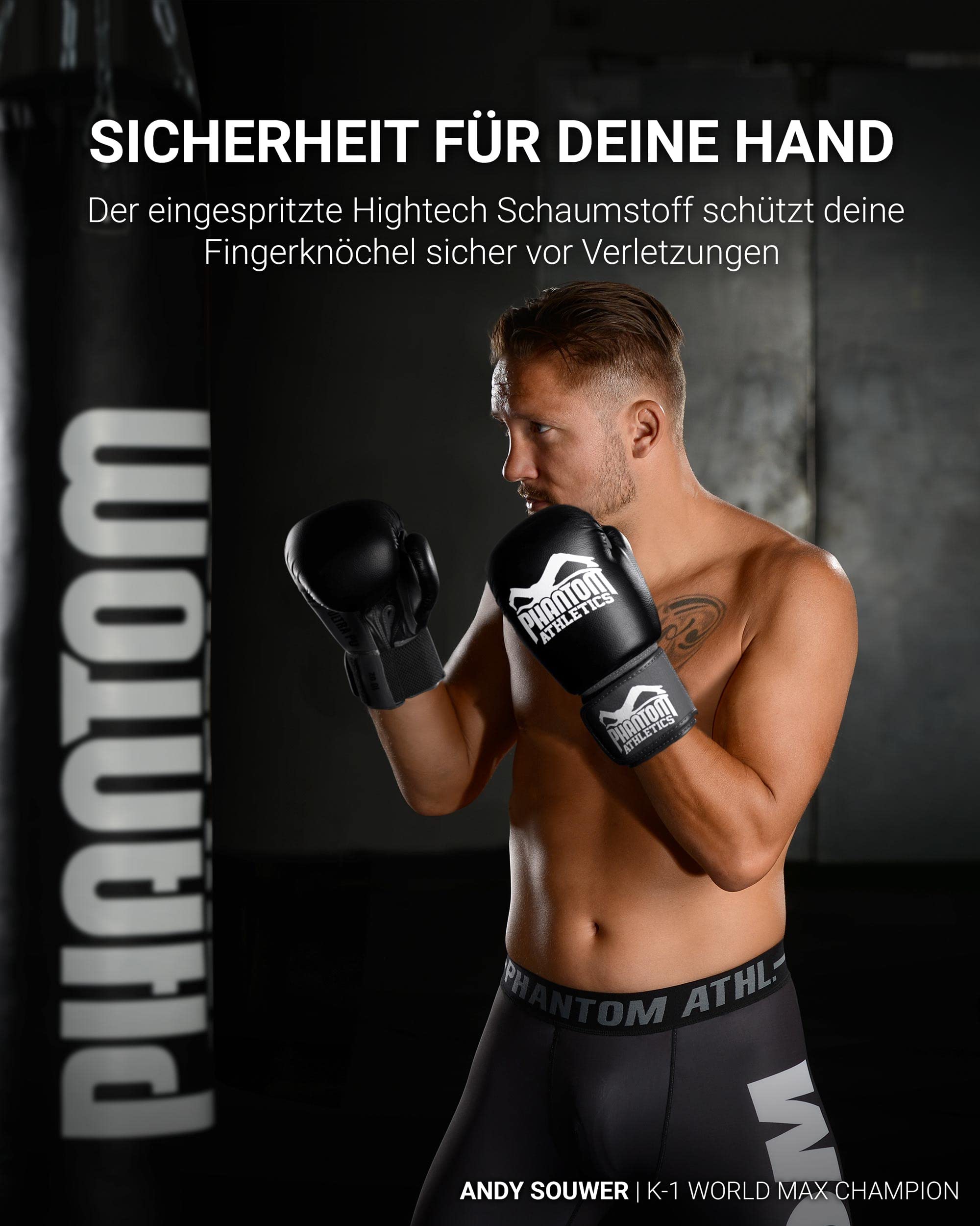 Phantom Boxhandschuhe Ultra | MMA, K-1, Kick-Boxing Gloves | 10-16 oz | Männer