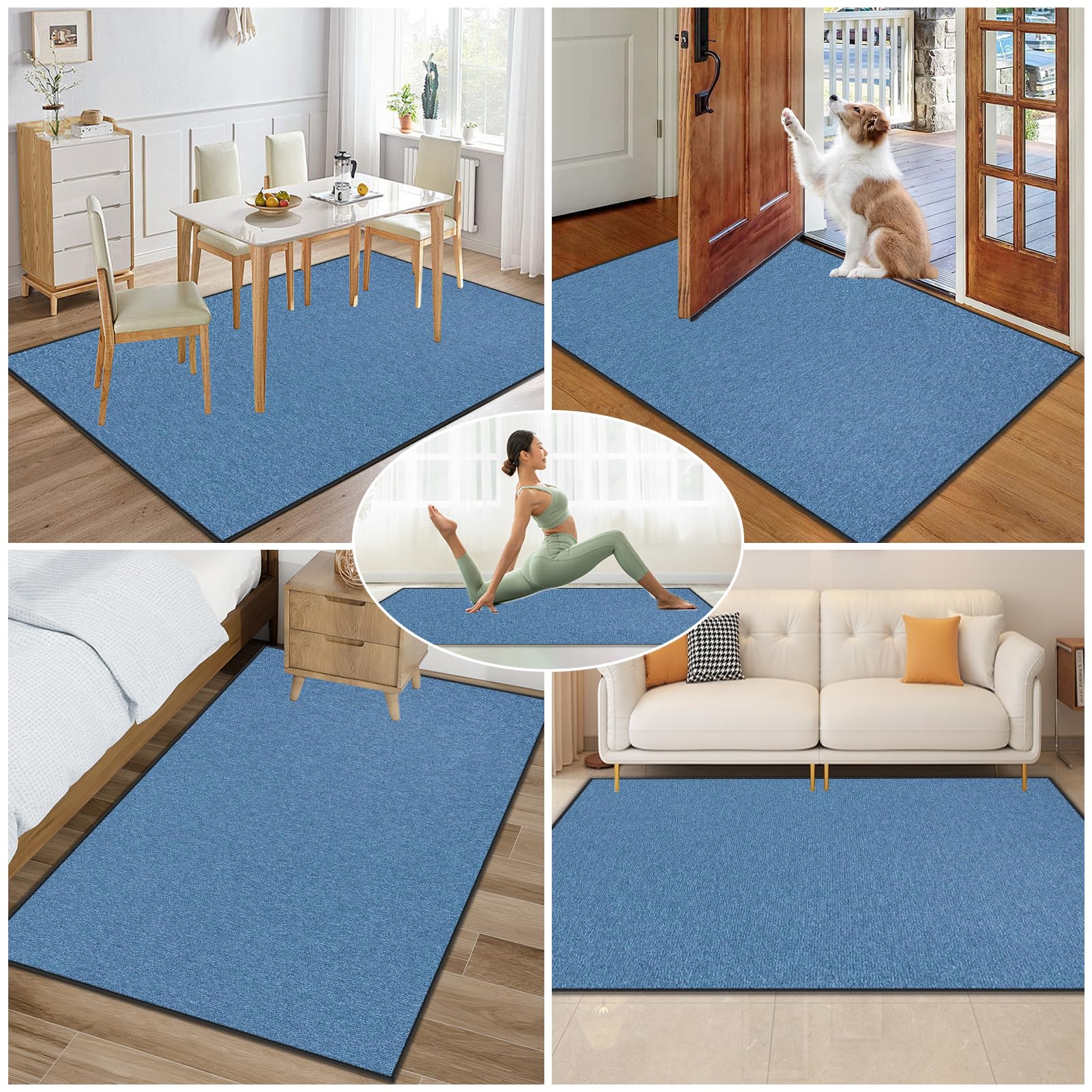Tappeto Salvapavimento Antiscivolo Sedia Ufficio 100 x 140 cm | Tappetino Sedia Gaming Protettivo per Pavimenti Duri Tappeto per Sedia con Ruote