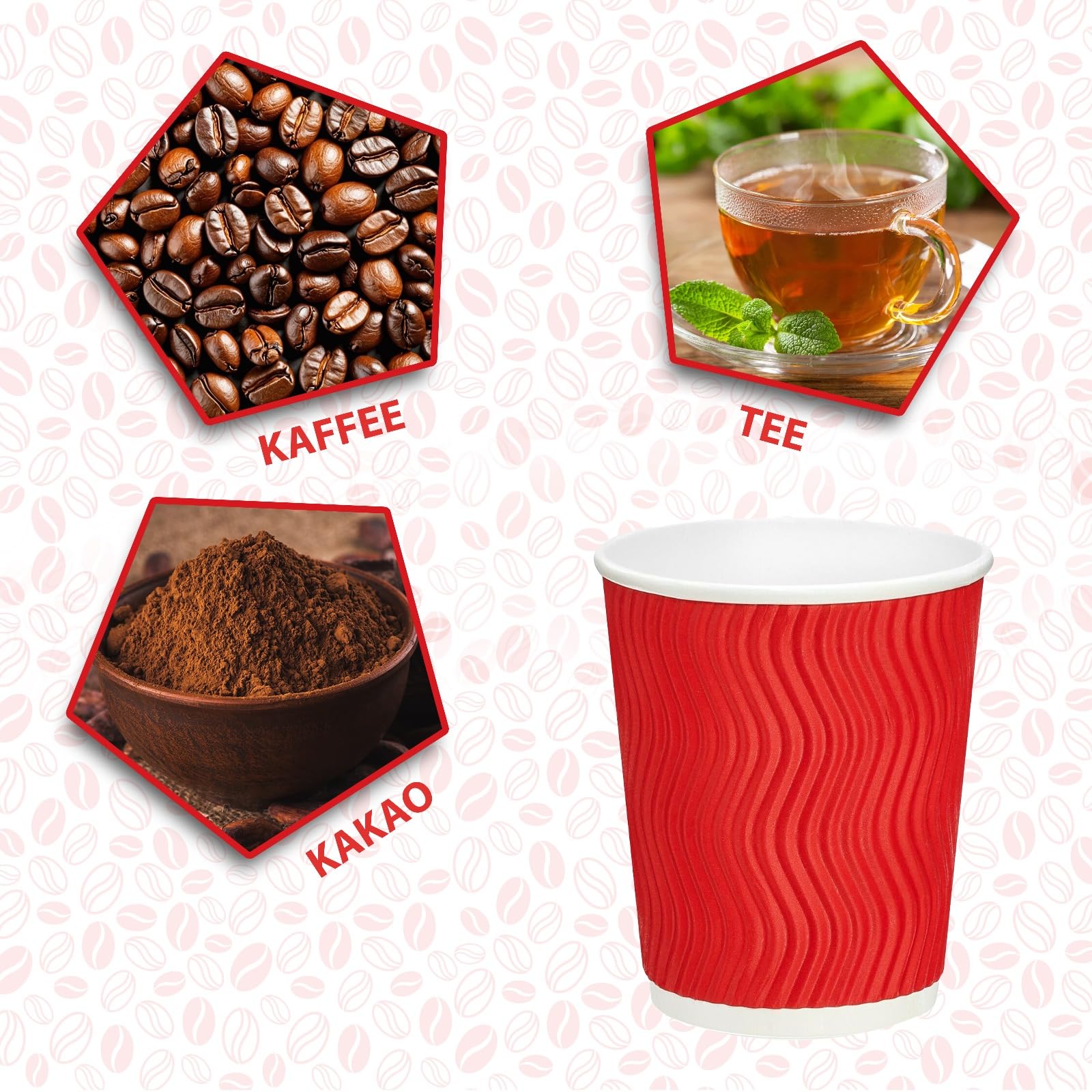 Made In DE 200ml Becher 0,2l Pappbecher Kaffeebecher To Go Coffee Für Kaffee/Tee