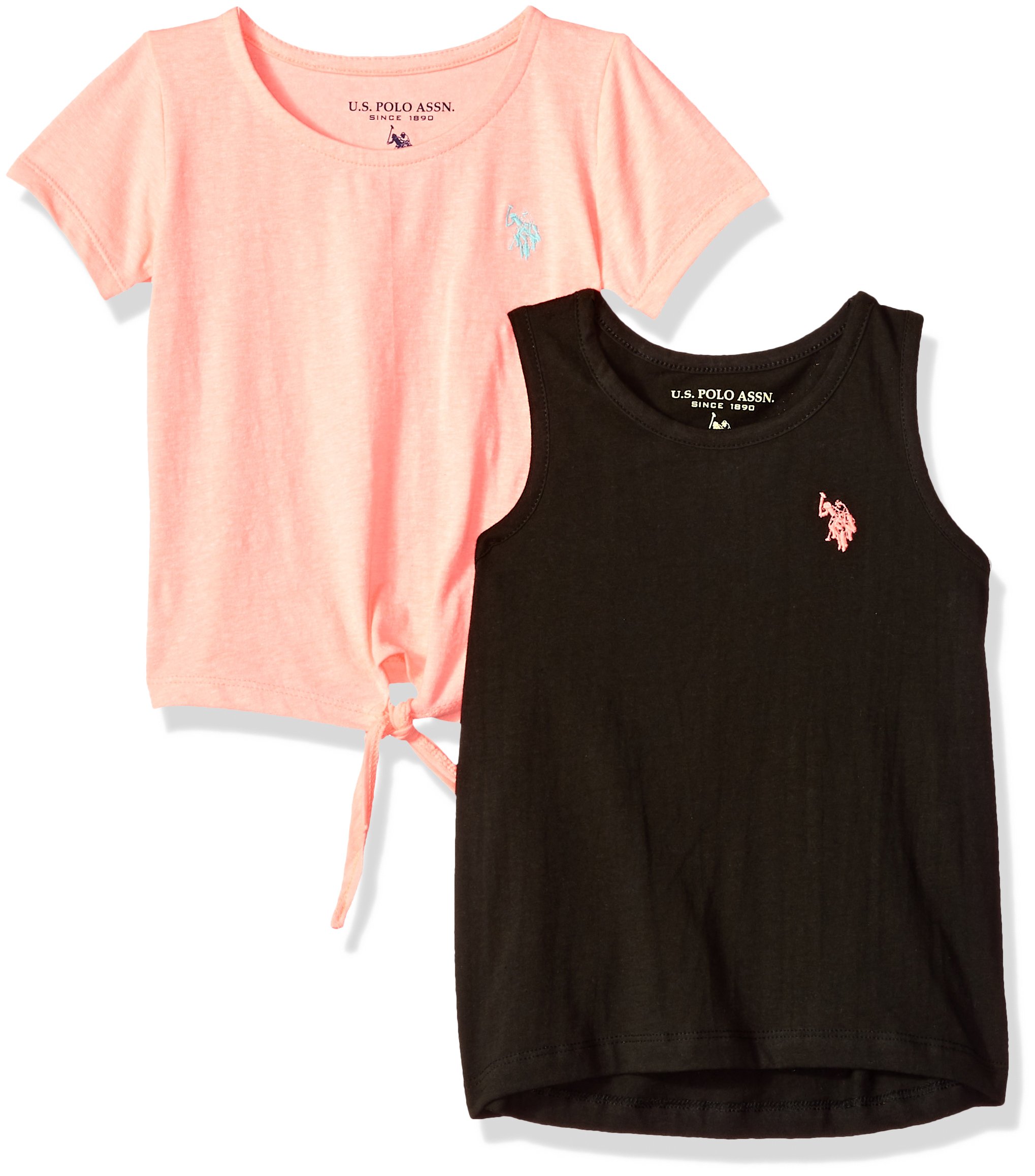 U.S. Polo Assn. Girls' T Tank Shirt Pack