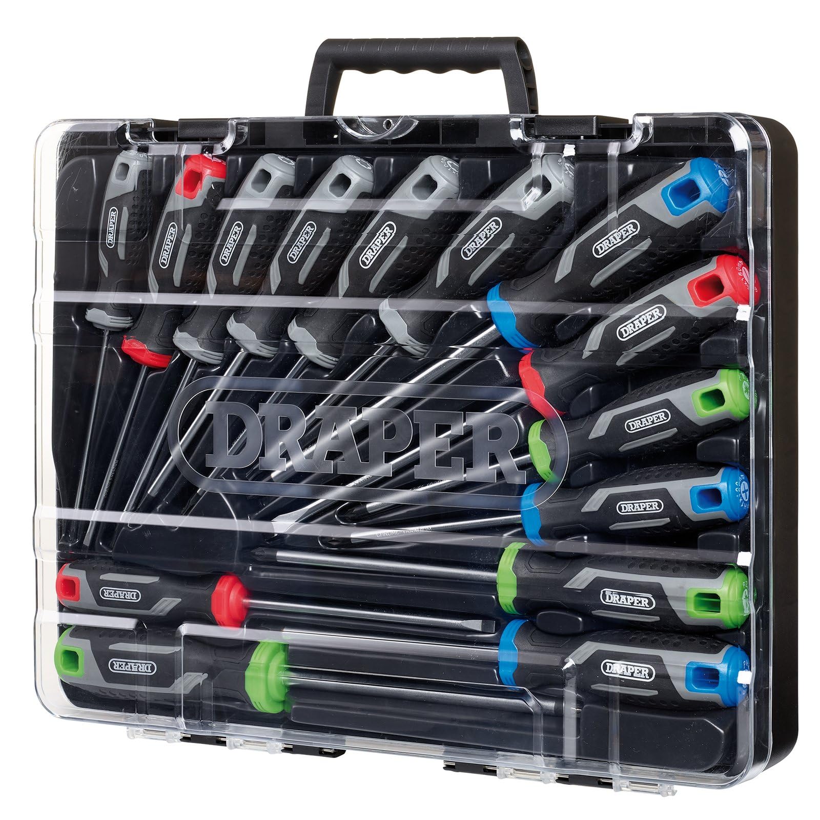 Draper Set 7 - 14Pc Set - Regular (L) Soft Grip Screwdriver Set With Draper Tx-Starã (14 Piece) 5059482062926