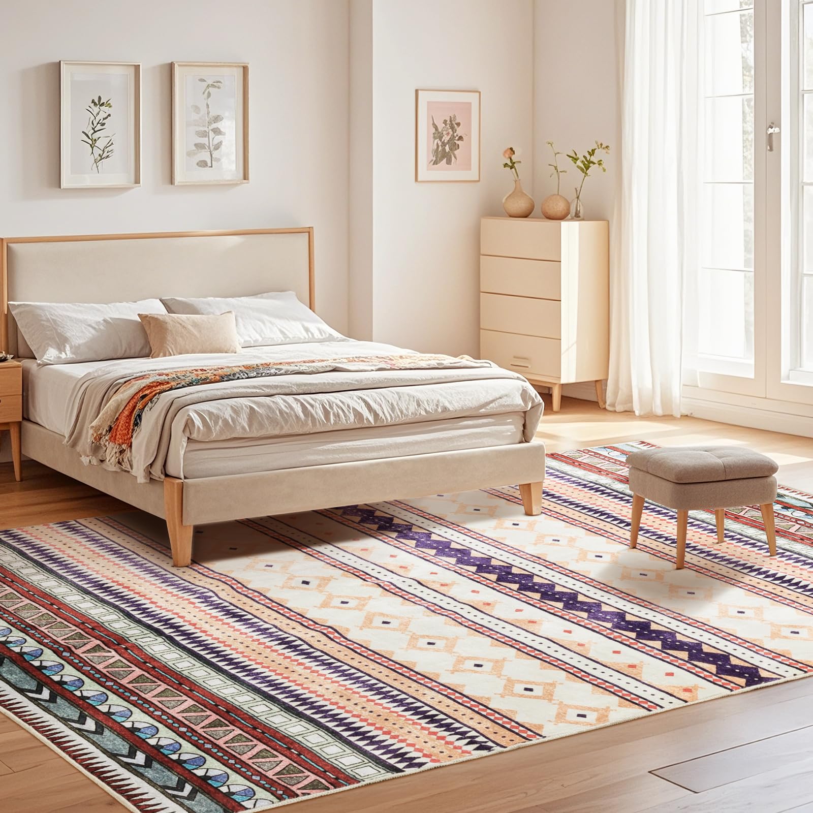 iHeroo Tappeto Salotto Moderno 120x170cm, Tappeto Morbido e Antiscivolo, Tappeto Lavabile in Lavatrice, Perfetto per Soggiorno e Sala da Pranzo