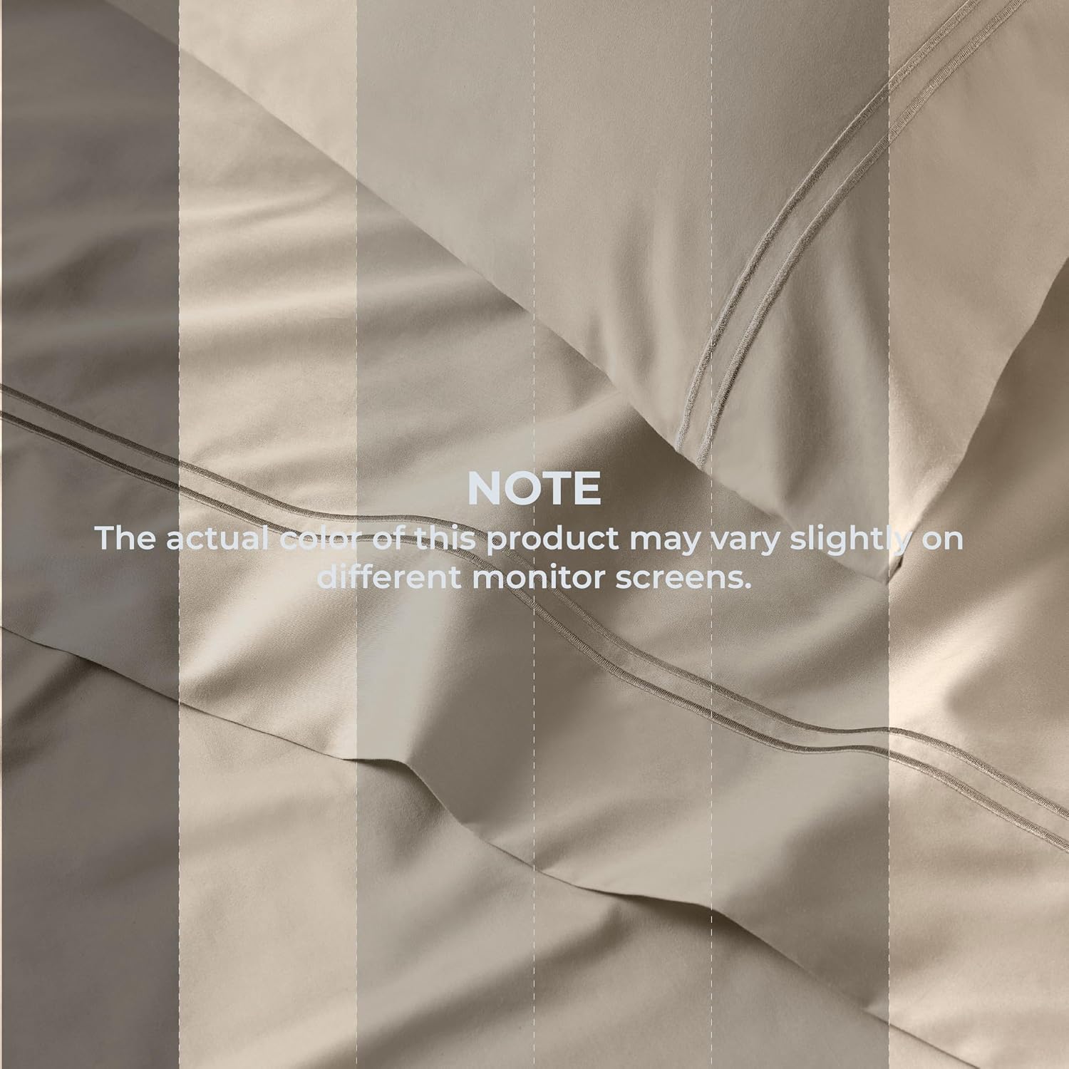 King Pillowcases, 500 TC Long-Staple Cotton, Set of 2, Cream Beige