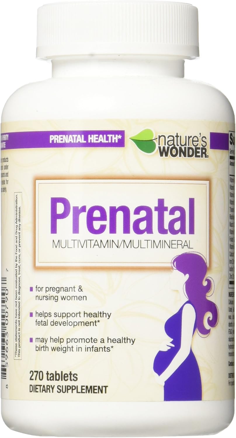 Nature's Wonder Prenatal Tablet, 270 Count