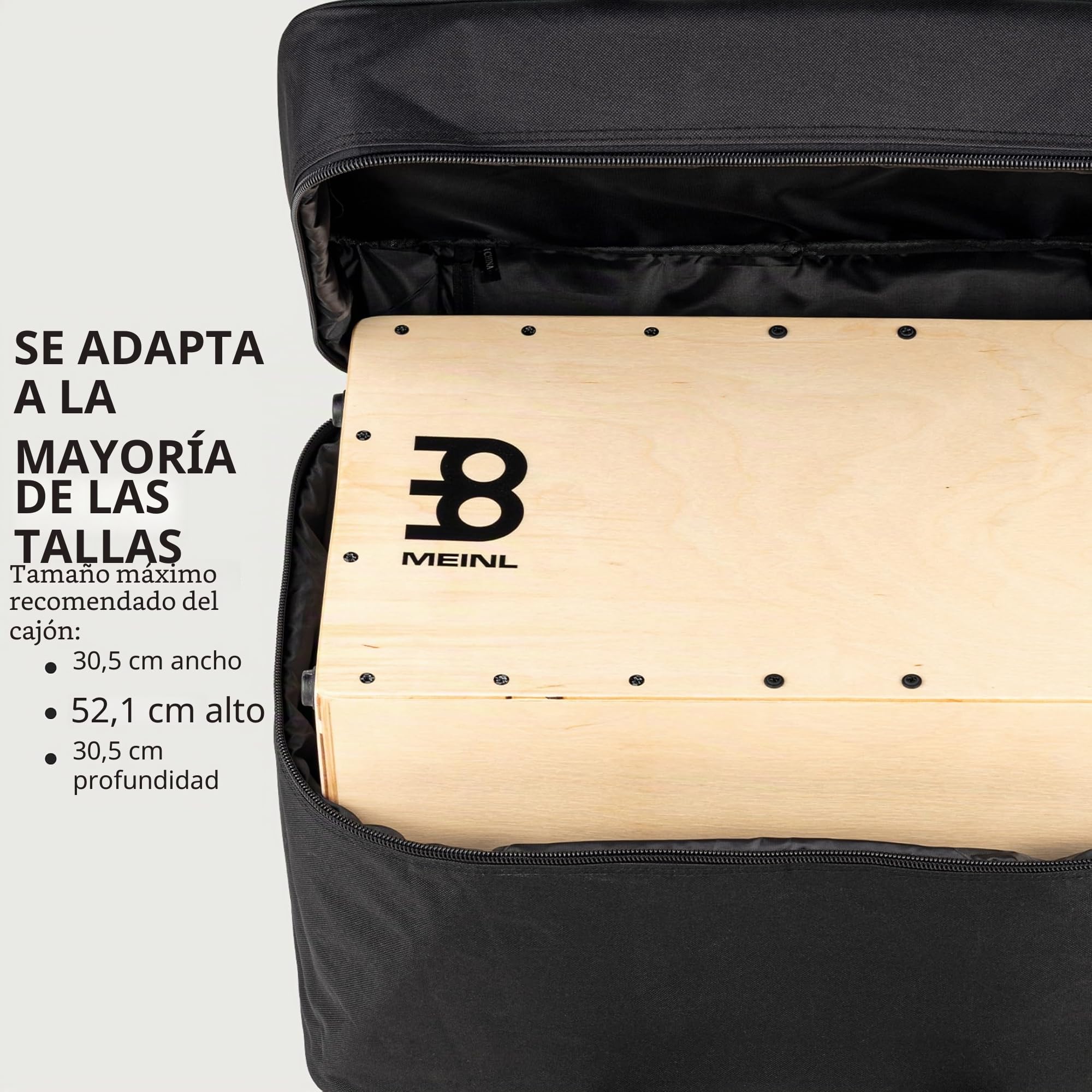 Meinl MSTCJB - Funda para cajón, Estándar, color negro