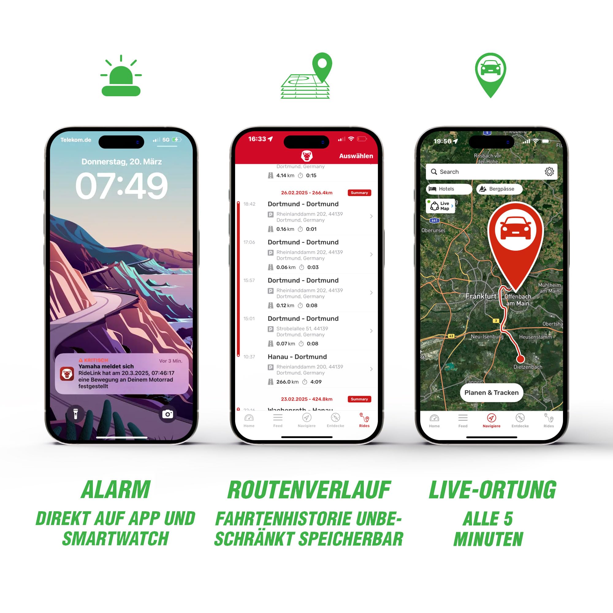 Tracer Easy GPS Tracker per auto, antifurto e mini dispositivo di localizzazione | Per veicoli e oggetti di valore, app iOS e Android, batteria ricaricabile USB-C con 150 giorni di autonomia