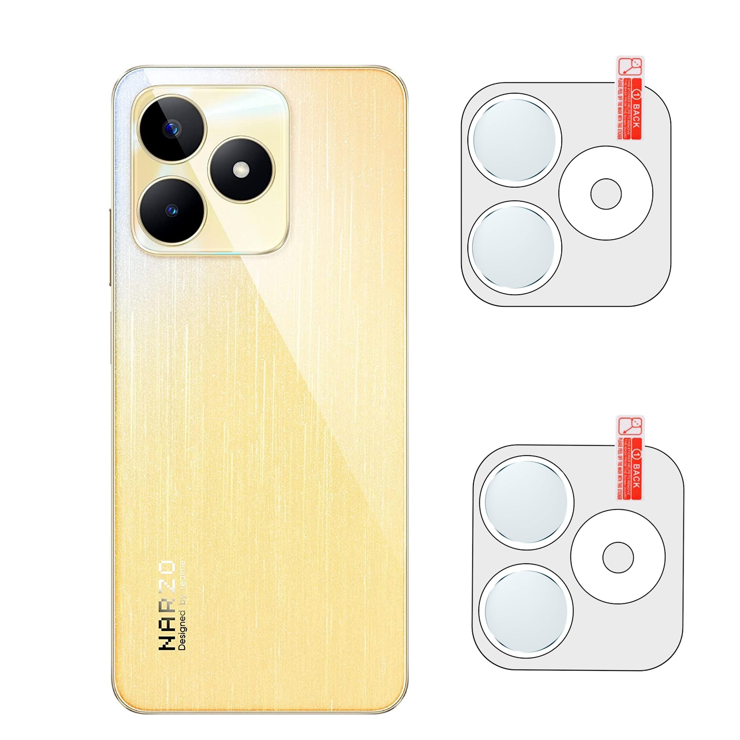 EMUNKS realme narzo N53 Full Back Camera Lens Screen Protector 3D Anti Shock/Anti-Scratch/Clear/Camera Tempered Glass for (pack of 2) (B0C7QZJP3F) Amazon Price History, Amazon Price Tracker