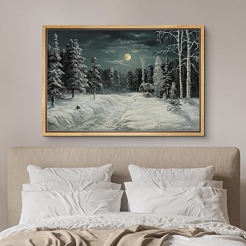 Vista 102 de SIGNFORD Lienzo enmarcado para pared, tren de montaña de otoño, vías de ferrocarril, naturaleza, desierto, fotografía, realismo, paisaje decorativo