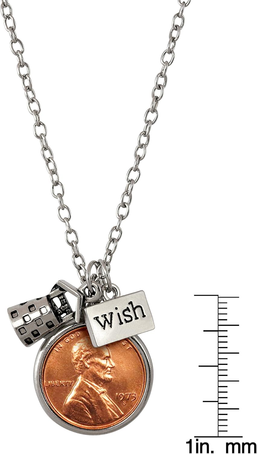 American Coin Treasures Wishing Well Penny Charm Pendant Necklace - Image 2