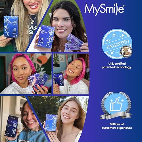 Miniatura 6 de MySmile Advanced - Tiras blanqueadoras dentales  Tiras seguras de esmalte formuladas de fuerza profesional para dientes sensibles  10 tiras